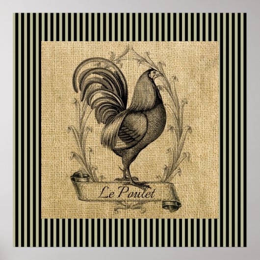 Poster Vintage Le Poulet (Devant)