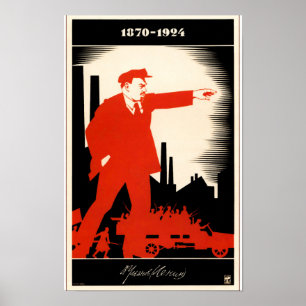 Poster vintage Lénine