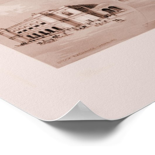 Poster Vintage les échanges mondiaux (Coin)