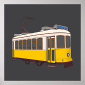 Poster Vintage Lisbon Tram Icon (Devant)