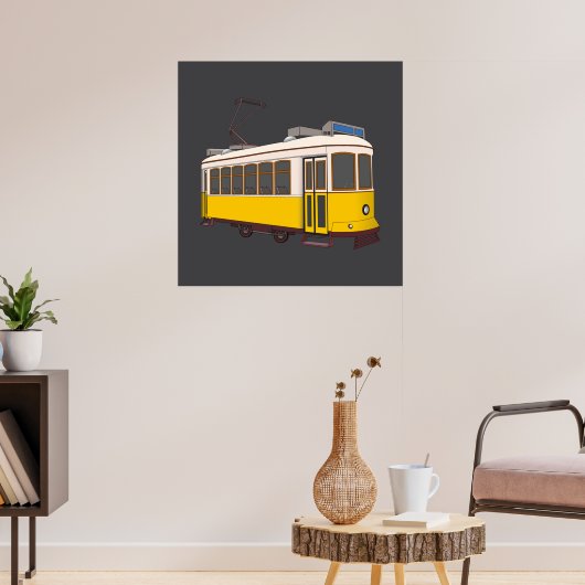 Poster Vintage Lisbon Tram Icon (Salon 3)
