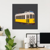 Poster Vintage Lisbon Tram Icon (Bureau à domicile)
