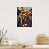 Poster Vintage Lisbonne (Cuisine)