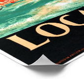 Poster vintage Locarno Suisse restauré (Coin)