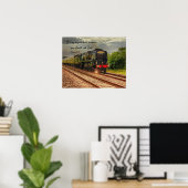 Poster Vintage Locomotive Campagne Sagesse Photo Imprimer (Bureau à domicile)