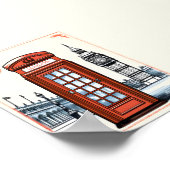 Poster Vintage London City Retro British Phone Booth (Coin)
