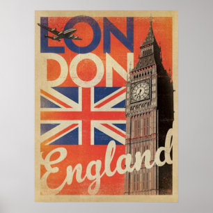 Poster vintage Londres Travel