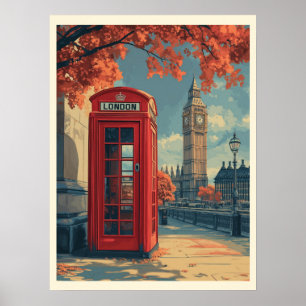 Poster Vintage Londres Travel