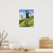 Poster Vintage look Golf Imprimer (Cuisine)