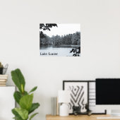 Poster vintage Look Lake Lanier (Bureau à domicile)