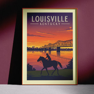 Poster Vintage Louisville Kentucky