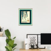 Poster vintage Lucien Lelong (Bureau à domicile)