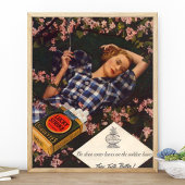 Poster Vintage Lucky Strike cigarettes tabac