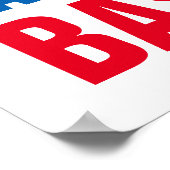 Poster Vintage Mange Sommeil Jouer Baseball (Coin)