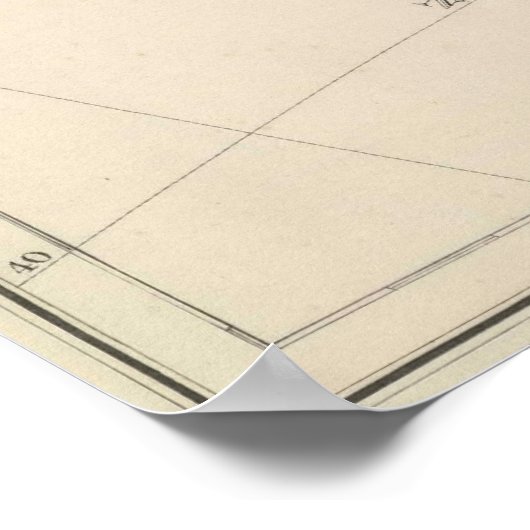 Poster Vintage map of Australia (Coin)