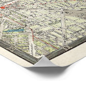 Poster Vintage Map of Berlin Germany (Coin)