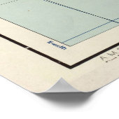 Poster Vintage Map of Cadiz Spain (1943) (Coin)