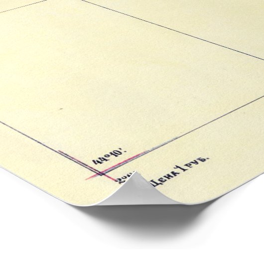 Poster Vintage Map of Crimea (Coin)