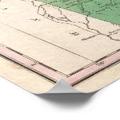 Poster Vintage Map of Delaware (Coin)