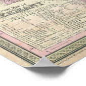 Poster Vintage Map of Germany (Coin)