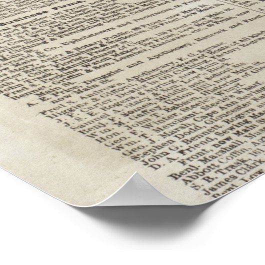 Poster Vintage Map of Gloucester Massachusetts (Coin)