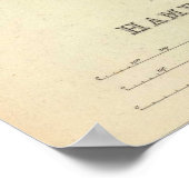 Poster Vintage Map of Hamburg Germany (Coin)