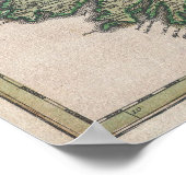 Poster Vintage map of Ireland (1716) (Coin)