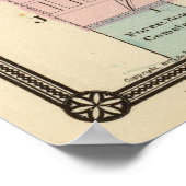 Poster Vintage Map of Milwaukee (Coin)