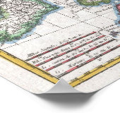 Poster Vintage Map of The British Isles (1780) (Coin)