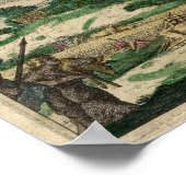 Poster Vintage Map of the World (Coin)