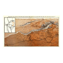 Vintage Map of Yosemite National Park 1928