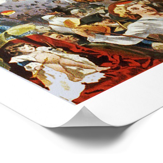 Poster vintage Mardi Gras (Coin)