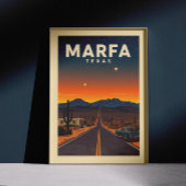 Poster Vintage Marfa Texas