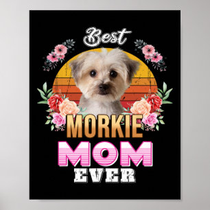 Poster Vintage Meilleur Morkie Maman Ever Fête Des Mères
