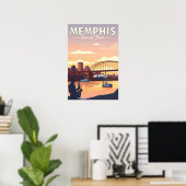 Poster Vintage Memphis (Bureau à domicile)