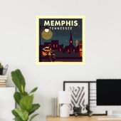 Poster Vintage Memphis Tennessee (Bureau à domicile)