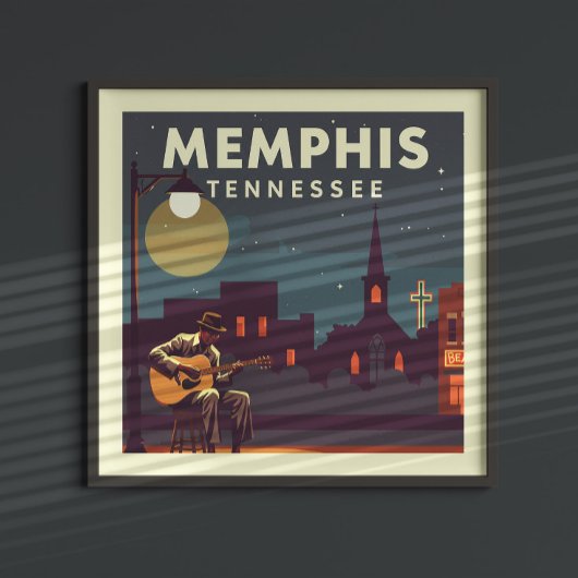 Poster Vintage Memphis Tennessee