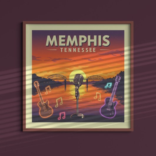 Poster Vintage Memphis Tennessee