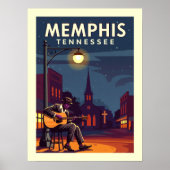 Poster Vintage Memphis Tennessee (Devant)