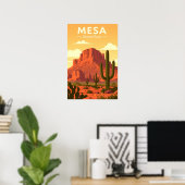 Poster Vintage Mesa Arizona (Bureau à domicile)