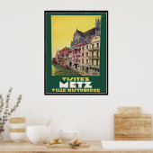 Poster vintage Metz France (Cuisine)