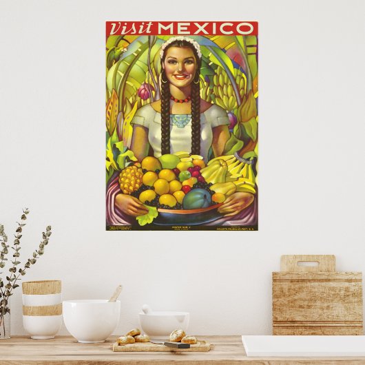 Poster vintage mexicain (Cuisine)