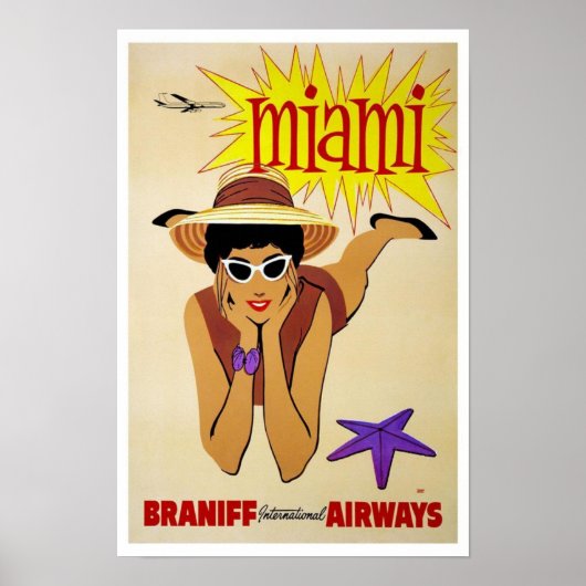 poster vintage Miami (Devant)
