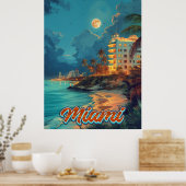 Poster Vintage Miami (Cuisine)