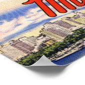 Poster Vintage Miami Beach Floride Travel (Coin)