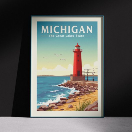 Poster Vintage Michigan