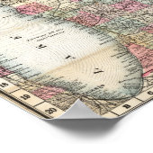 Poster Vintage Michigan Area Map 1878 (Coin)