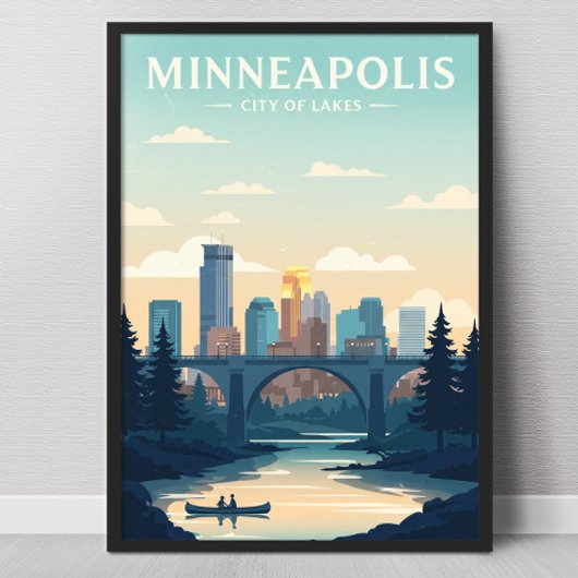 Poster Vintage Minneapolis