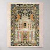 Poster Vintage Mizrach Plaque juive Arrière - plan léger (Devant)