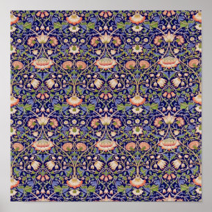 Poster Vintage modèle floral, William Morris